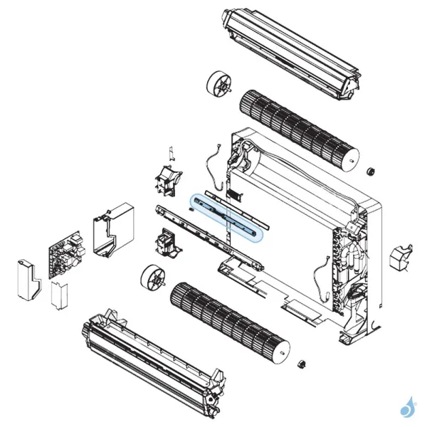 Platine IR pour climatisation console Atlantic Fujitsu Réf. 898201