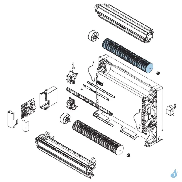 Turbine pour climatisation console Atlantic Fujitsu Réf. 898057