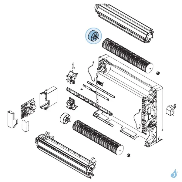 Moteur Ventilation pour climatisation console Atlantic Fujitsu Réf. 898584