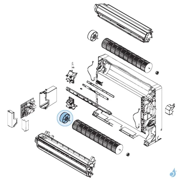 Moteur Ventilation pour climatisation console Atlantic Fujitsu Réf. 898585