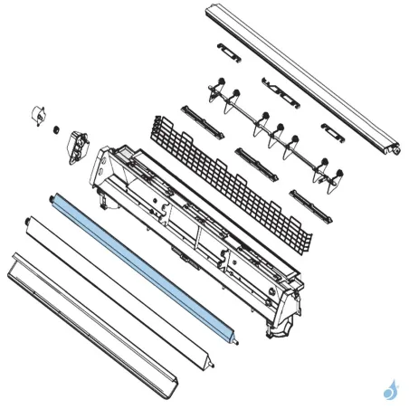 Volet Haut pour climatisation console Atlantic Fujitsu Réf. 898065