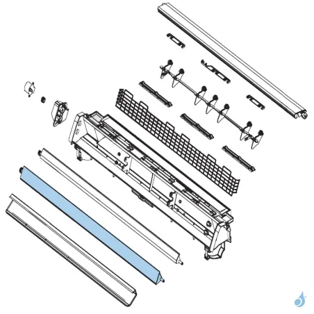 Volet Bas pour climatisation console Atlantic Fujitsu Réf. 898066