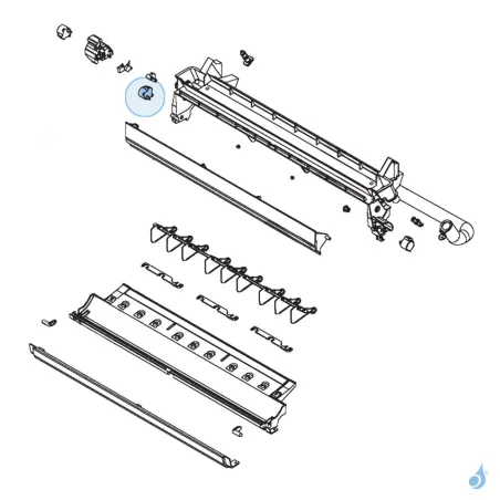 Moteur Volet pour climatisation console Atlantic Fujitsu Réf. 898069