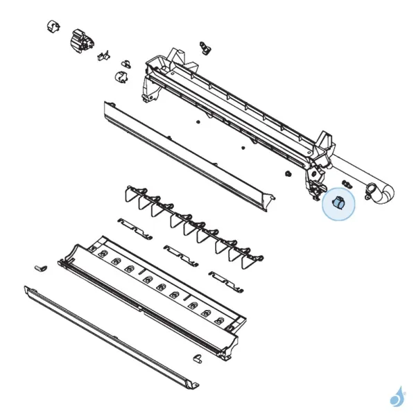 Moteur Volet pour climatisation console Atlantic Fujitsu Réf. 898070