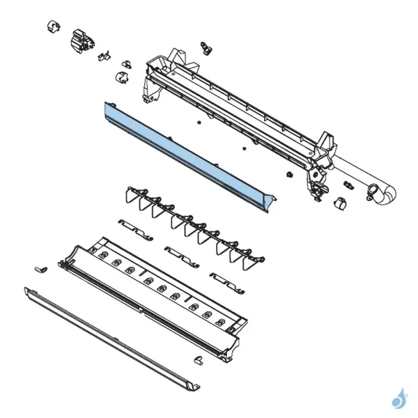 Diffuseur pour climatisation console Atlantic Fujitsu Réf. 898117