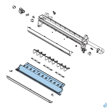 Support Bac à Condensats pour climatisation console Atlantic Fujitsu Réf. 898589
