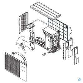 Grille de protection condenseur pour unité extérieure Atlantic Fujitsu Réf. 897293 2