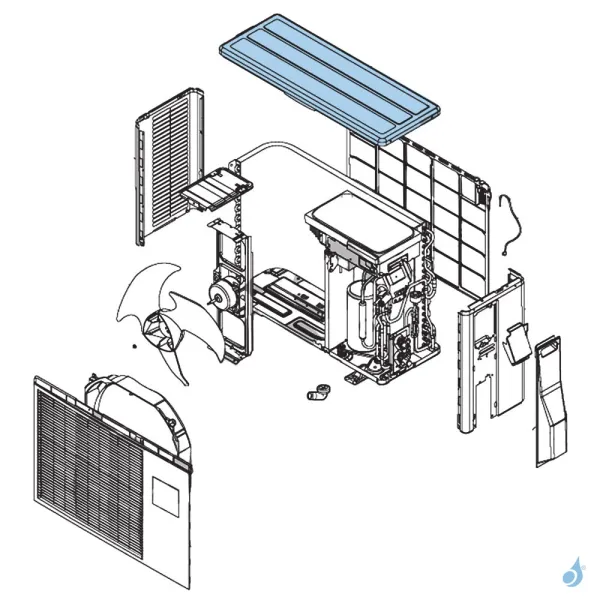 Toit pour unité extérieure Atlantic Fujitsu Réf. 897366