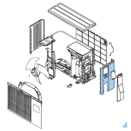 Façade Droite pour unité extérieure Atlantic Fujitsu Réf. 898970 2