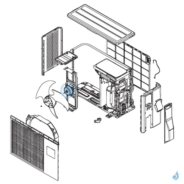 Moteur Ventilation pour unité extérieure Atlantic Fujitsu Réf. 897306