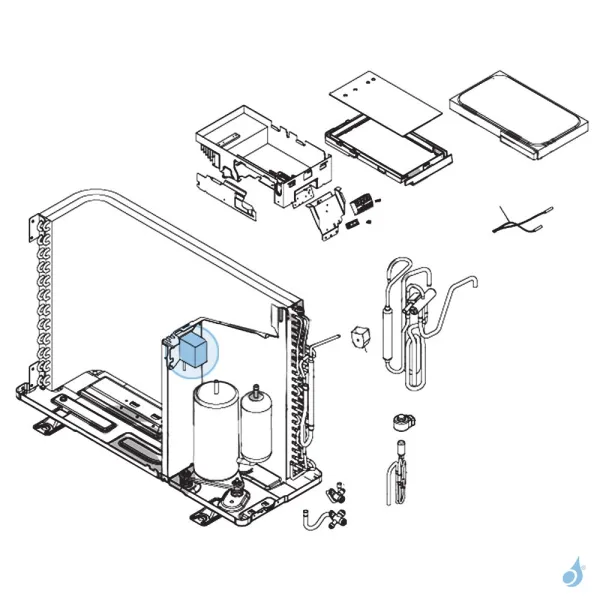 Bobine d'arrêt pour unité extérieure Atlantic Fujitsu Réf. 898374