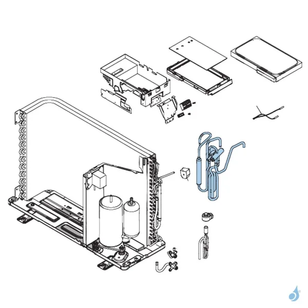 Vanne 4 Voies pour unité extérieure Atlantic Fujitsu Réf. 897381