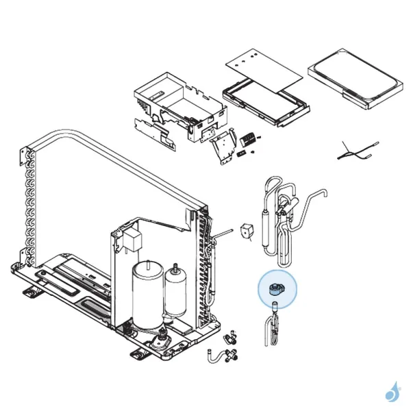 Bobine Vanne 4 Voies pour unité extérieure Atlantic Fujitsu Réf. 897246