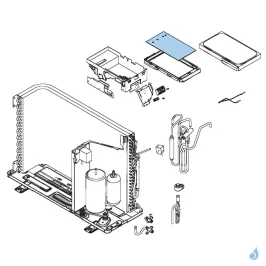 Platine Régulation pour unité extérieure Atlantic Fujitsu AOYG09LVCA Réf. 898971 2
