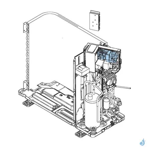 Platine Régulation pour unité extérieure Atlantic Fujitsu AOYG12LMCA LMCE Réf. 897038