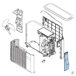 Cache Raccords pour unité extérieure Atlantic Fujitsu Réf. 891560 2