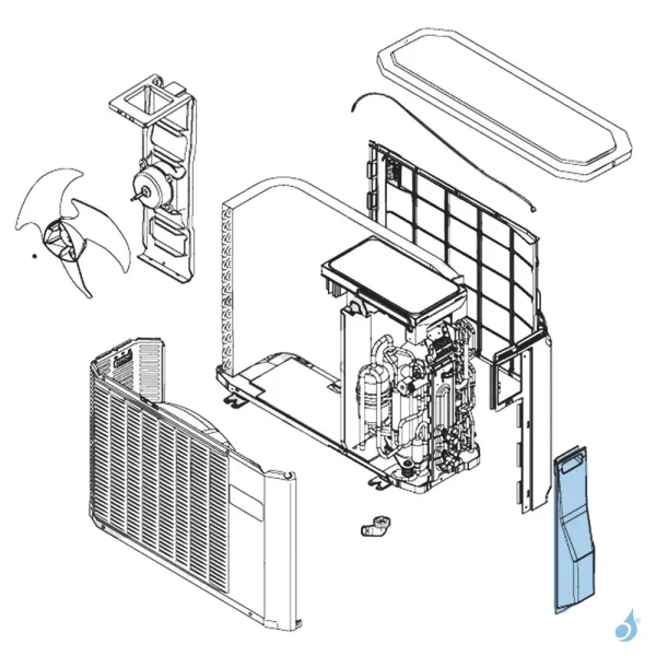Cache Raccords pour unité extérieure Atlantic Fujitsu Réf. 891560