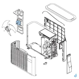 Moteur Ventilation pour unité extérieure Atlantic Fujitsu Réf. 891517 2