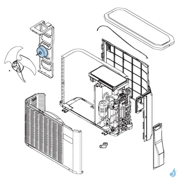 Moteur Ventilation pour unité extérieure Atlantic Fujitsu Réf. 891517