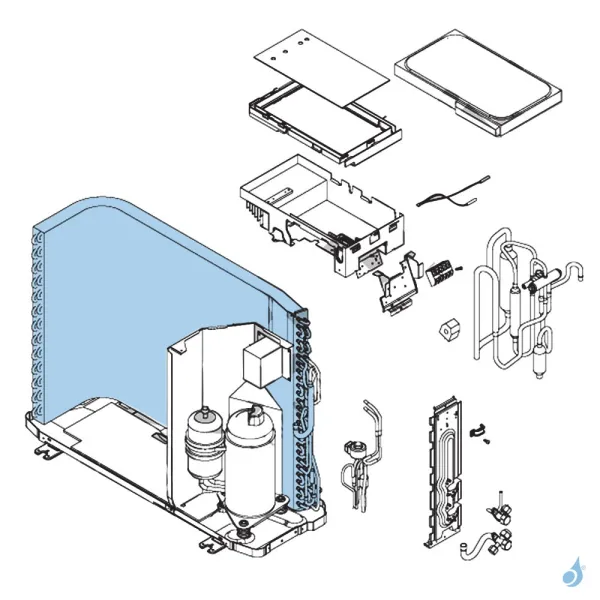 Condenseur pour unité extérieure Atlantic Fujitsu Réf. 898086
