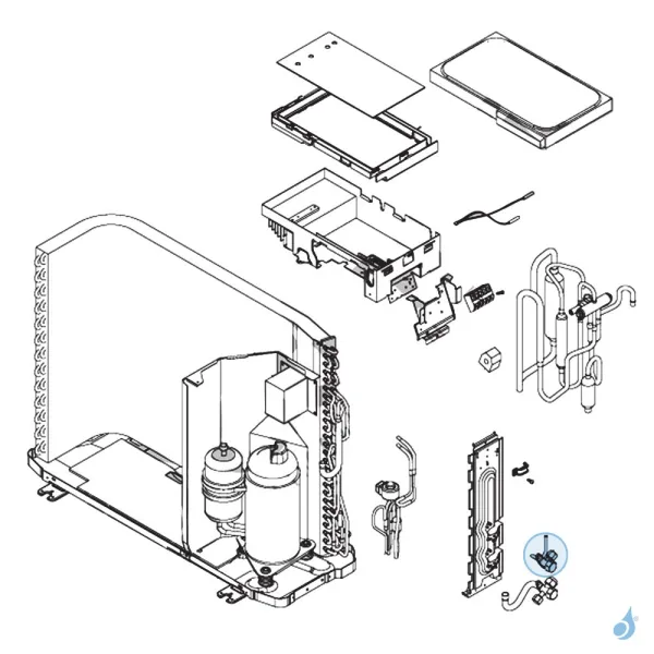 Vanne 2 Voies 1/4 Liquide pour unité extérieure Atlantic Fujitsu Réf. 897372