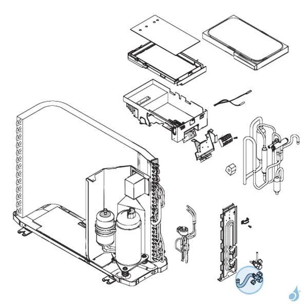 Vanne 3 Voies 1/2 Gaz pour unité extérieure Atlantic Fujitsu Réf. 897373