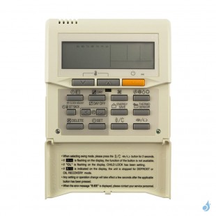 Télécommande Filaire pour climatisation gainable Atlantic Fujitsu Réf. 898218