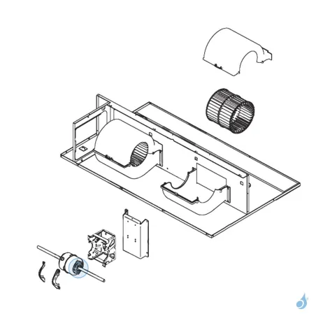 Silentbloc Moteur pour climatisation gainable Atlantic Fujitsu Réf. 898636