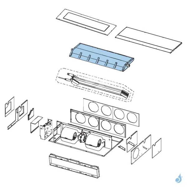Bac à Condensats pour climatisation gainable Atlantic Fujitsu Réf. 891277