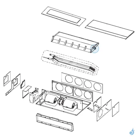 Bouchon de Condensats pour climatisation gainable Atlantic Fujitsu Réf. 890692