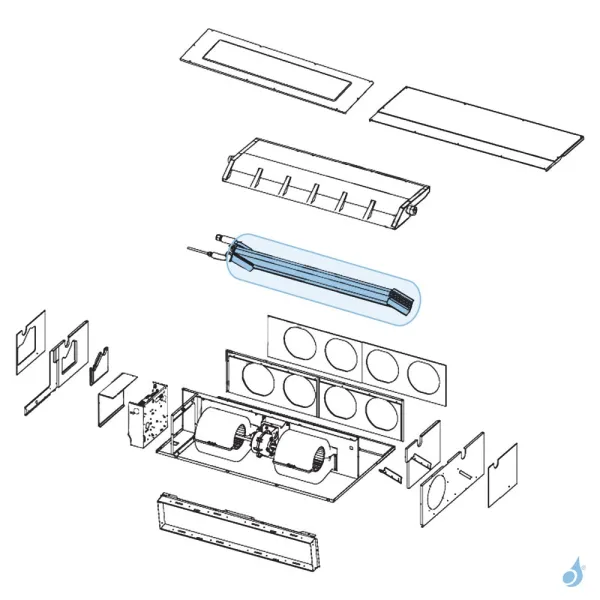 Évaporateur pour climatisation gainable Atlantic Fujitsu Réf. 891335