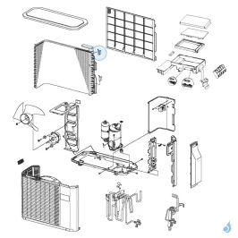 Sonde Condenseur pour unité extérieure Atlantic Fujitsu Réf. 897350 2