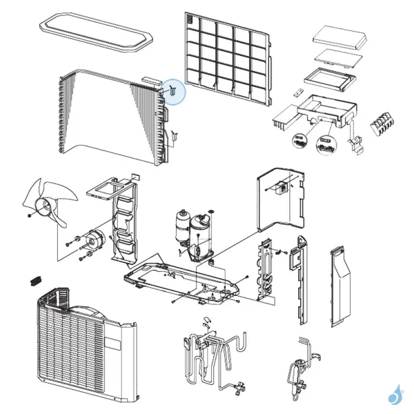 Sonde Condenseur pour unité extérieure Atlantic Fujitsu Réf. 897350