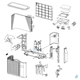 Sonde Compresseur pour unité extérieure Atlantic Fujitsu Réf. 897340 2