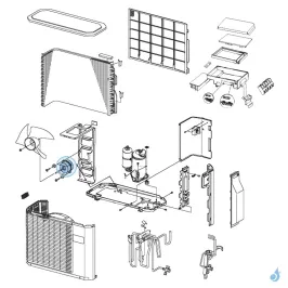Moteur Ventilation pour unité extérieure Atlantic Fujitsu Réf. 897305 2