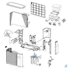 Vanne 4 Voies pour unité extérieure Atlantic Fujitsu Réf. 897380 2