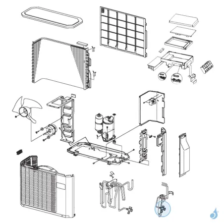 Vanne 2 Voies 1/4 Liquide pour unité extérieure Atlantic Fujitsu Réf. 897370