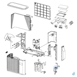 Bobine Détendeur pour unité extérieure Atlantic Fujitsu Réf. 897240 2