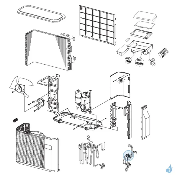 Bobine Détendeur pour unité extérieure Atlantic Fujitsu Réf. 897240