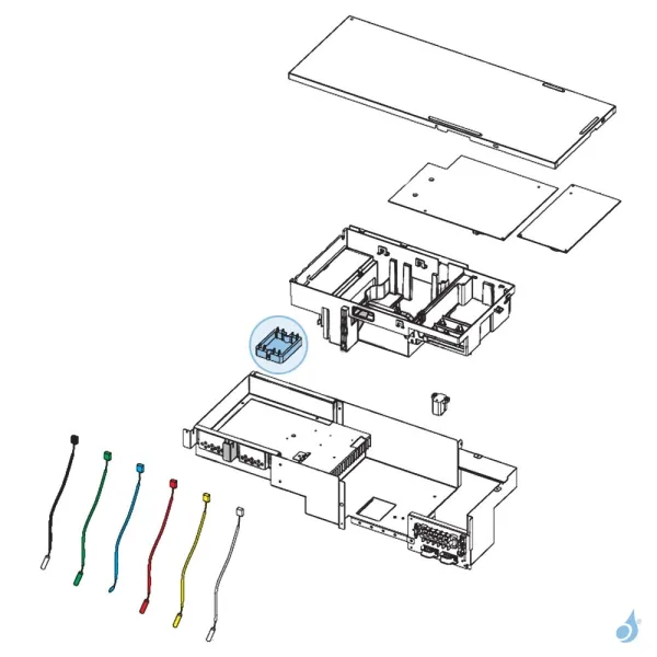 Platine Filtre Actif pour unité extérieure Atlantic Fujitsu Réf. 897319