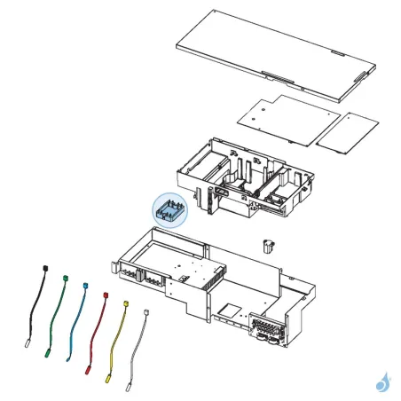 Platine Filtre Actif pour unité extérieure Atlantic Fujitsu Réf. 897319
