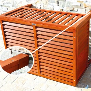 Kit profondeur ou pied pour cache climatisation en bois  (+10 cm)