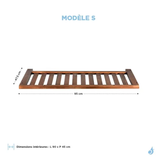 Sous face pour cache climatiseur en bois exotique livraison en 72H