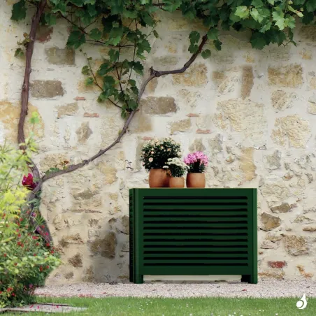 Cache climatisation OUTSTEEL Modèle Mural Vénitian RAL 6005