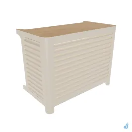 Cache climatisation OUTSTEEL Modèle Mural Vénitian RAL 9001