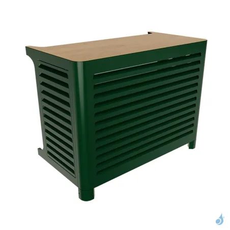 Cache climatisation OUTSTEEL Modèle Mural Vénitian RAL 6005