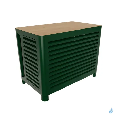 Cache climatisation OUTSTEEL Modèle Complet Vénitian RAL 6005