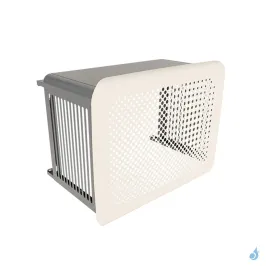 Cache climatisation OUTSTEEL Modèle Mural Bubbles Bicolore RAL 9001 & RAL 7016