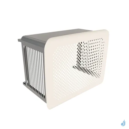 Cache climatisation OUTSTEEL Modèle Mural Bubbles Bicolore RAL 9001 & RAL 7016