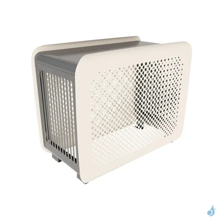 Cache climatisation OUTSTEEL Modèle Complet Bubbles Bicolore RAL 9001 & RAL 7016